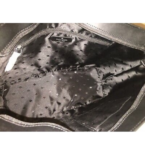 NWT Kate Spade genuine leather top zip tote black - Picture 6 of 6